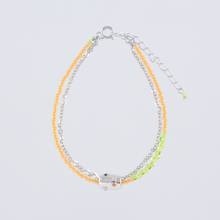 Load image into Gallery viewer, ナワラタナ 925 シルバー バレル  ビーズ  ブレスレット オレンジ | めぐみ|メグミ|お守り ジュエリー | QVC