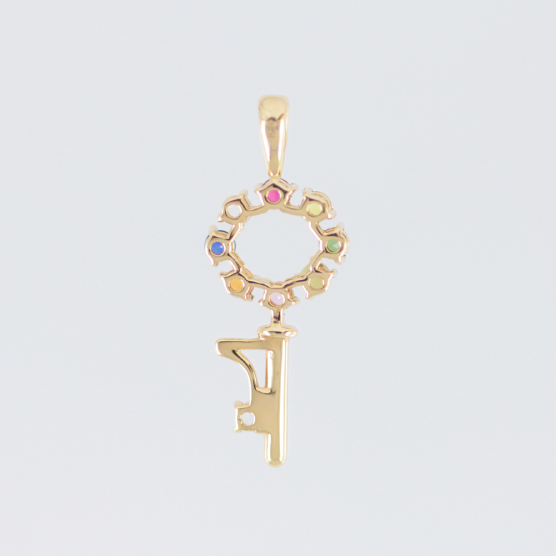 ナワラタナ 18K キー ペンダントヘッド イエローゴールド 670804