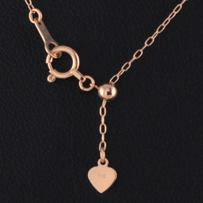 美品 K18 WG スライド式 アジャスター ネックレスチェーン 45cm cococaru ネックレス チェーン ボンバータ スライドアジャスター