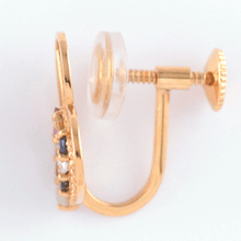 Load image into Gallery viewer, sv925 シルバー ナワラタナ バタフライ イヤリング  側面 | めぐみ|メグミ|お守り ジュエリー | QVC