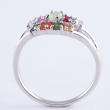 Load image into Gallery viewer, ナワラタナ 925 シルバー Water リング  シルバー色   側面| めぐみ|メグミ|お守り ジュエリー | QVC