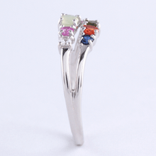 Load image into Gallery viewer, ナワラタナ 925 シルバー Water リング  シルバー色   横| めぐみ|メグミ|お守り ジュエリー | QVC