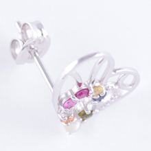 Load image into Gallery viewer, sv925 シルバー ナワラタナ バタフライ ピアス  斜め ｜ めぐみ｜メグミ｜お守り ジュエリー | QVC
