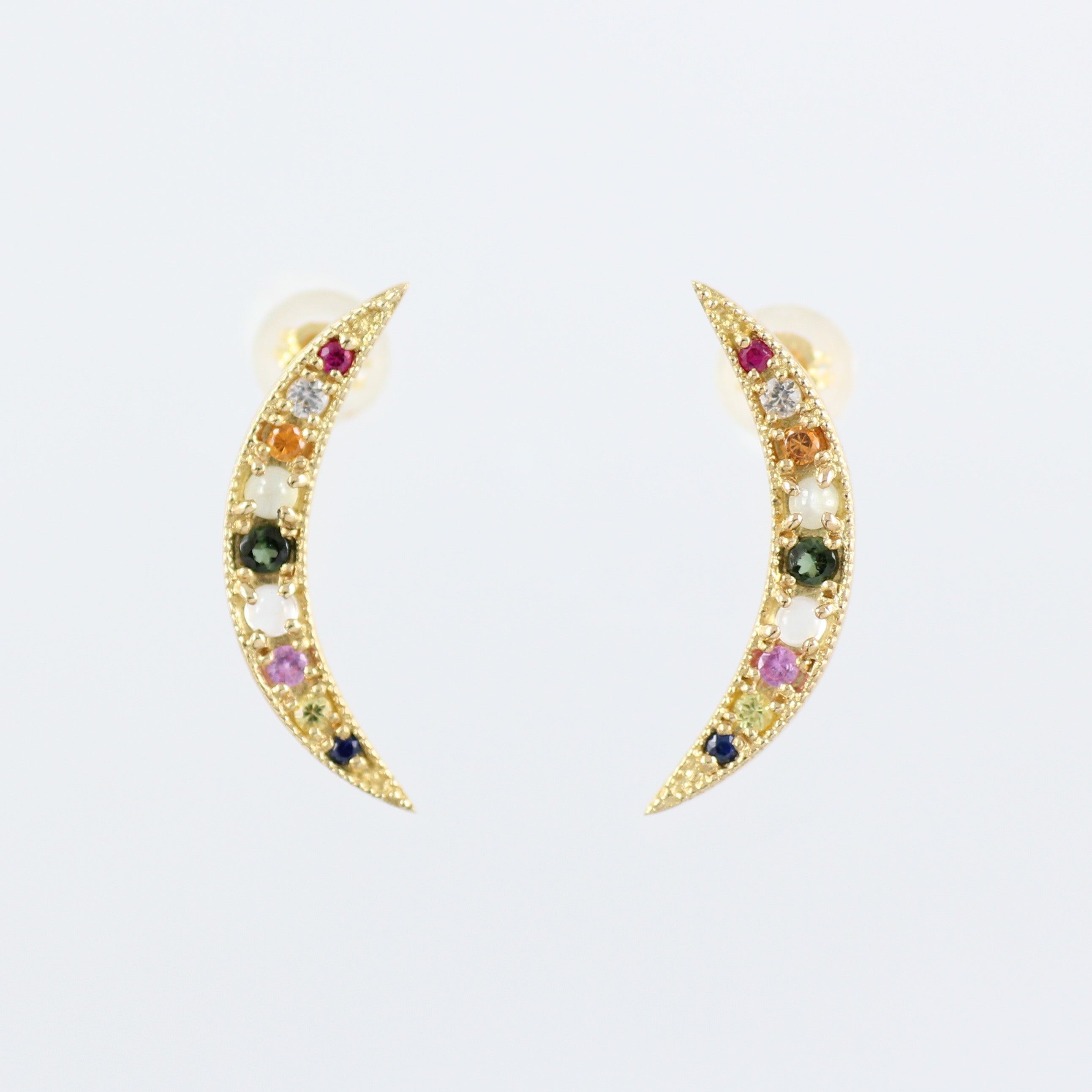ナワラタナ 18K ニュームーン ピアス イエローゴールド ナワラタナ 18K ニュームーン ピアス イエローゴールド
