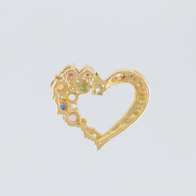画像をギャラリービューアに読み込む, ナワラタナ　18K ハート ペンダントヘッド 35456 イエローゴールド 裏 ｜めぐみ｜メグミ｜お守り ジュエリー | QVC