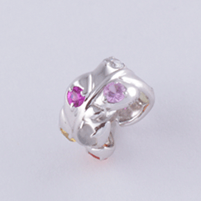 ナワラタナ 18K フェザー ペンダントヘッド ホワイトゴールド