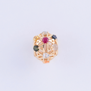 ナワラタナ 18K フラワー ペンダントヘッド ゴールド ｜ お守り