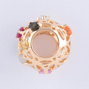 ナワラタナ 18K フラワー ペンダントヘッド ゴールド | お守り ナワラタナ 18K フラワー ペンダントヘッド ゴールド | お守り